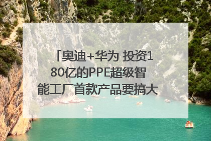 奥迪+华为 投资180亿的PPE超级智能工厂首款产品要搞大事情？｜粤港澳车展