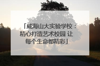 威海山大实验学校：精心打造艺术校园 让每个生命都精彩