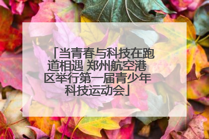 当青春与科技在跑道相遇 郑州航空港区举行第一届青少年科技运动会