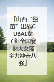 山西“独苗”出战CUBAL女子组全国赛 财大女篮全力冲击八强