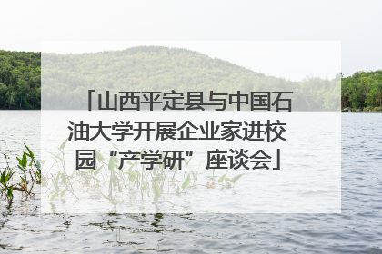山西平定县与中国石油大学开展企业家进校园“产学研”座谈会