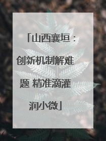 山西襄垣：创新机制解难题 精准滴灌润小微