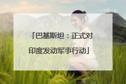 巴基斯坦：正式对印度发动军事行动