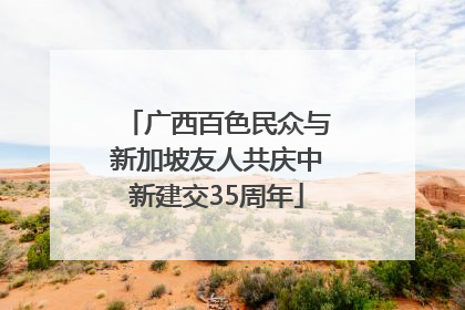 广西百色民众与新加坡友人共庆中新建交35周年