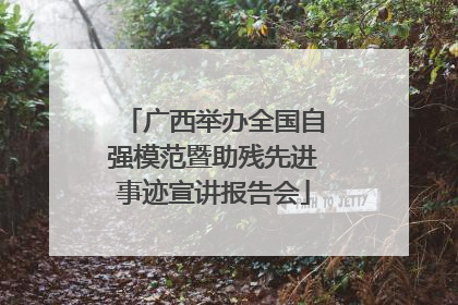 广西举办全国自强模范暨助残先进事迹宣讲报告会