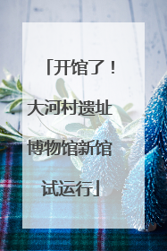 开馆了！大河村遗址博物馆新馆试运行