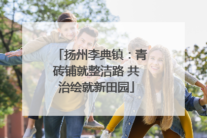 扬州李典镇：青砖铺就整洁路 共治绘就新田园