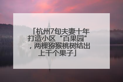 杭州7旬夫妻十年打造小区“百果园”，两棵猕猴桃树结出上千个果子