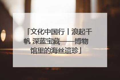 文化中国行丨浪起千帆 深蓝宝藏——博物馆里的海丝遗珍