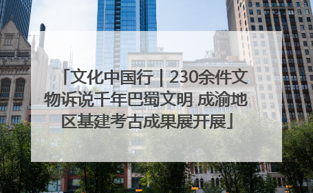 文化中国行｜230余件文物诉说千年巴蜀文明 成渝地区基建考古成果展开展