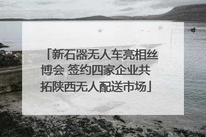 新石器无人车亮相丝博会 签约四家企业共拓陕西无人配送市场