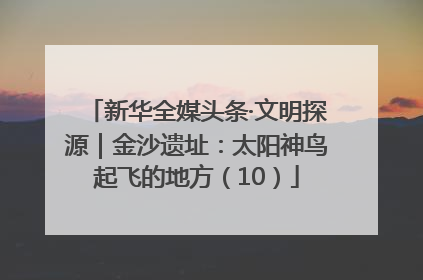 新华全媒头条·文明探源｜金沙遗址：太阳神鸟起飞的地方（10）