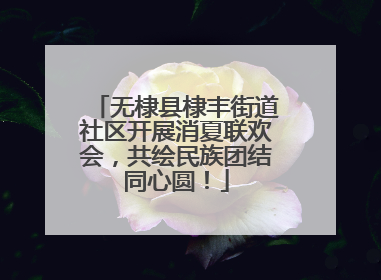 无棣县棣丰街道社区开展消夏联欢会，共绘民族团结同心圆！