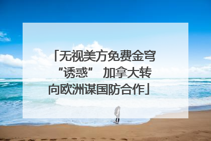 无视美方免费金穹“诱惑” 加拿大转向欧洲谋国防合作
