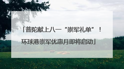 普陀献上八一“崇军礼单”！环球港崇军优惠月即将启动