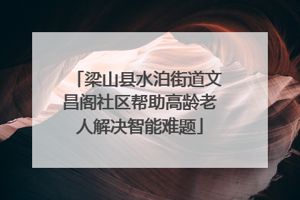 梁山县水泊街道文昌阁社区帮助高龄老人解决智能难题