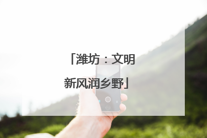 潍坊：文明新风润乡野