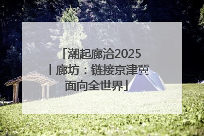 潮起廊洽2025丨廊坊：链接京津冀 面向全世界