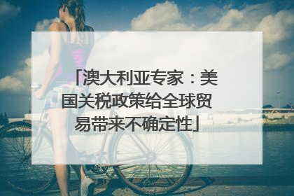 澳大利亚专家：美国关税政策给全球贸易带来不确定性