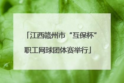 江西赣州市“互保杯”职工网球团体赛举行