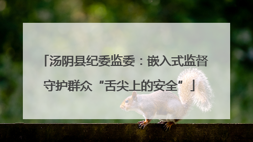汤阴县纪委监委：嵌入式监督守护群众“舌尖上的安全”