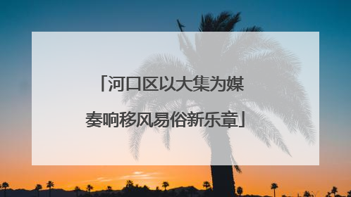 河口区以大集为媒 奏响移风易俗新乐章
