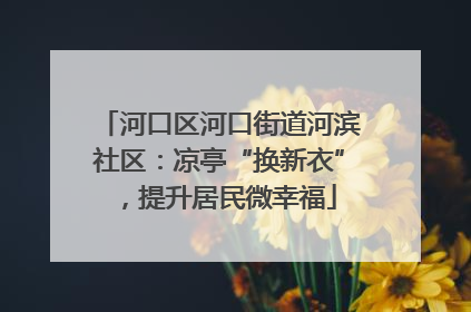 河口区河口街道河滨社区：凉亭“换新衣”，提升居民微幸福