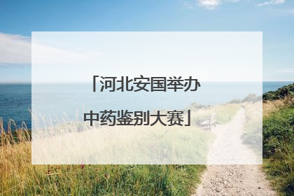 河北安国举办中药鉴别大赛