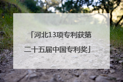 河北13项专利获第二十五届中国专利奖