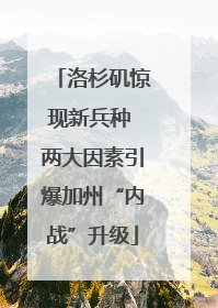 洛杉矶惊现新兵种 两大因素引爆加州“内战”升级