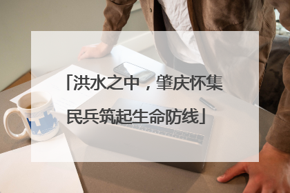 洪水之中，肇庆怀集民兵筑起生命防线