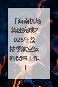 海南机场集团完成2025年荔枝季航空运输保障工作