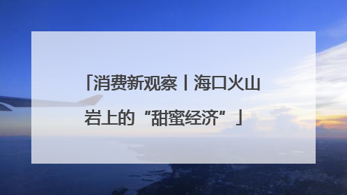 消费新观察丨海口火山岩上的“甜蜜经济”