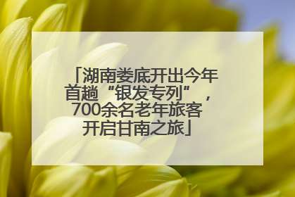 湖南娄底开出今年首趟“银发专列”，700余名老年旅客开启甘南之旅