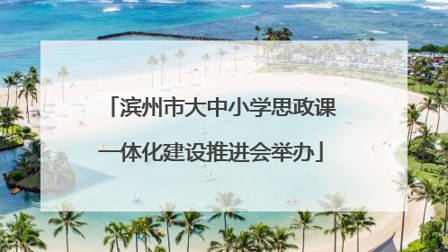滨州市大中小学思政课一体化建设推进会举办