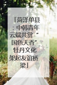菏泽单县：中韩青年云端共赏“国色天香” 牡丹文化架起友谊桥梁