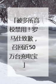 被多所高校禁用！罗马仕致歉，召回近50万台充电宝