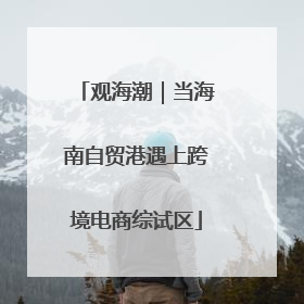 观海潮｜当海南自贸港遇上跨境电商综试区