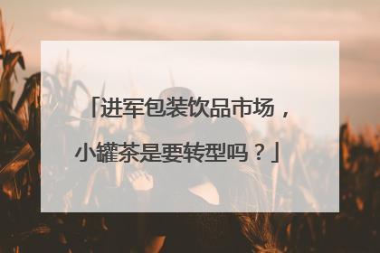 进军包装饮品市场，小罐茶是要转型吗？