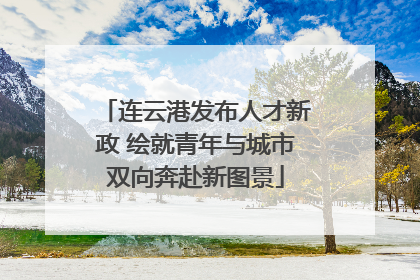 连云港发布人才新政 绘就青年与城市双向奔赴新图景