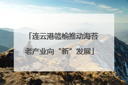 连云港赣榆推动海苔老产业向“新”发展