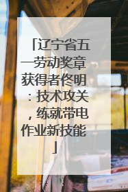 辽宁省五一劳动奖章获得者佟明：技术攻关，练就带电作业新技能