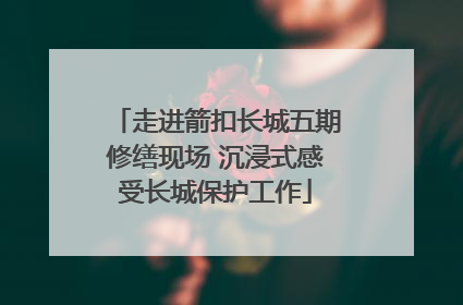 走进箭扣长城五期修缮现场 沉浸式感受长城保护工作