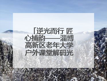 逆光而行 匠心捕韵——淄博高新区老年大学户外课堂解码光影美学密码