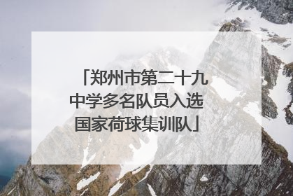 郑州市第二十九中学多名队员入选国家荷球集训队