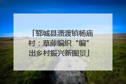 郓城县潘渡镇杨庙村：草藤编织“编”出乡村振兴新图景