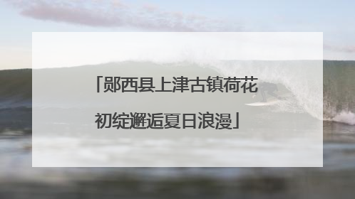 郧西县上津古镇荷花初绽邂逅夏日浪漫
