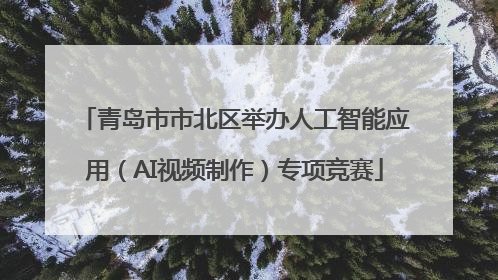 青岛市市北区举办人工智能应用（AI视频制作）专项竞赛