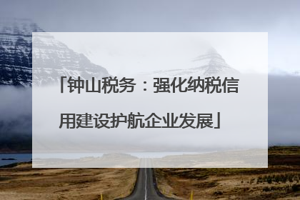 钟山税务：强化纳税信用建设护航企业发展