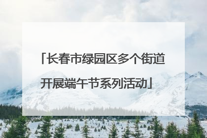 长春市绿园区多个街道开展端午节系列活动